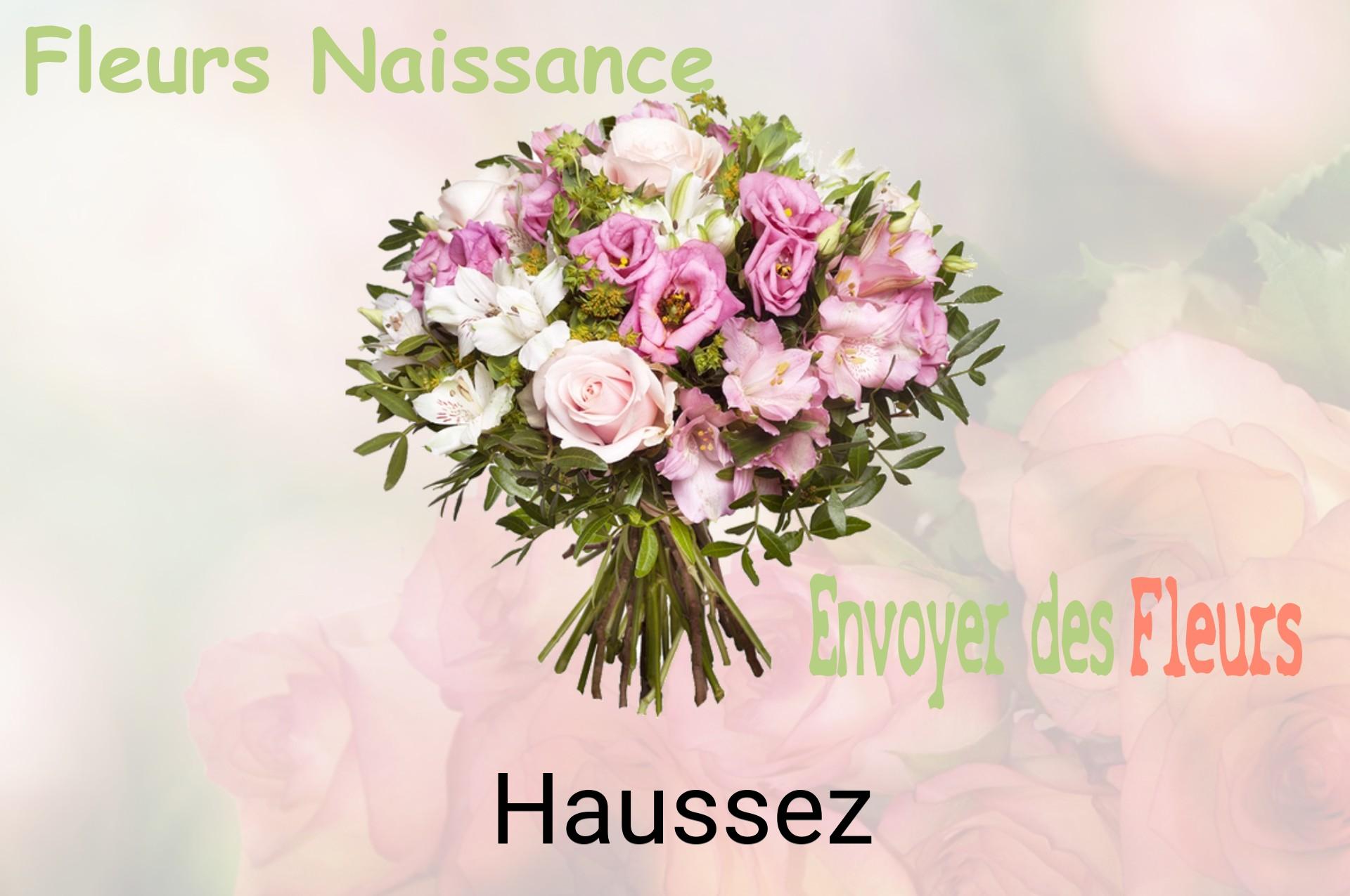 Bouquet de fleurs de naissance livré à Haussez